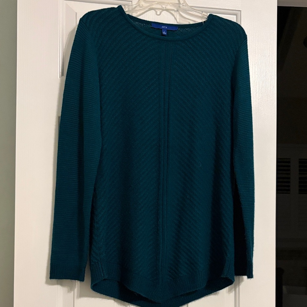 Apt. 9 Teal Crewneck Sweater